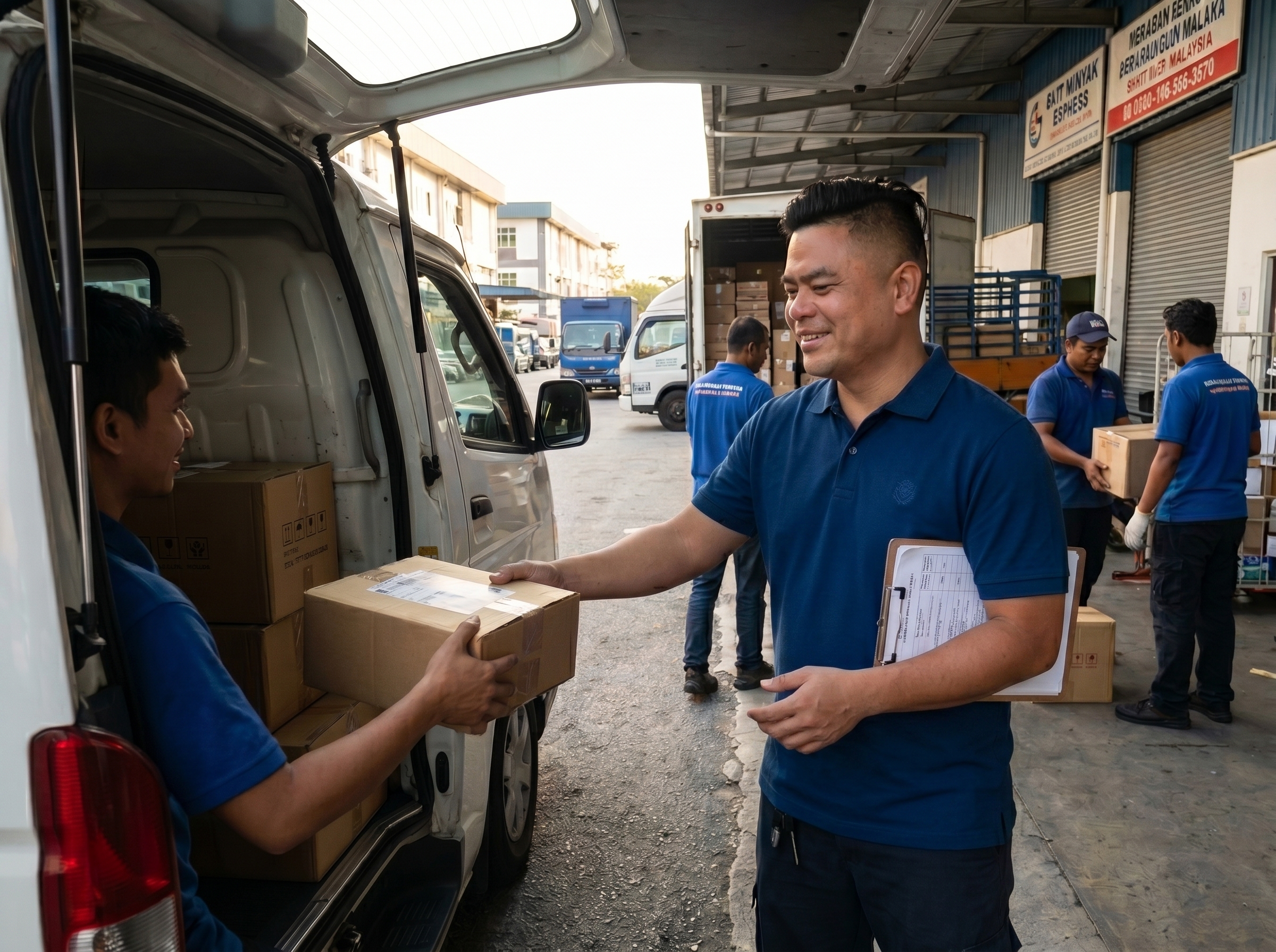 MF Chemicals delivery and logistics — local B2B dispatch from Bukit Minyak, Penang